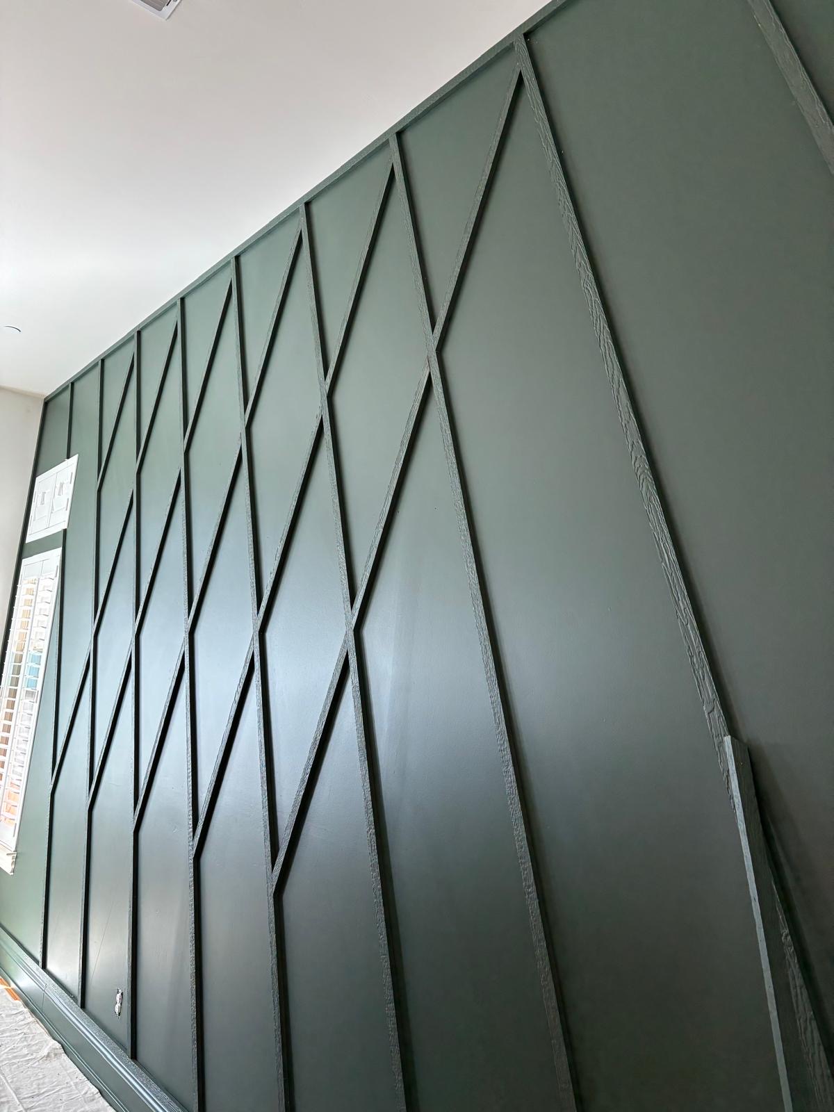 diamond pattern wood accent wall cave creek az